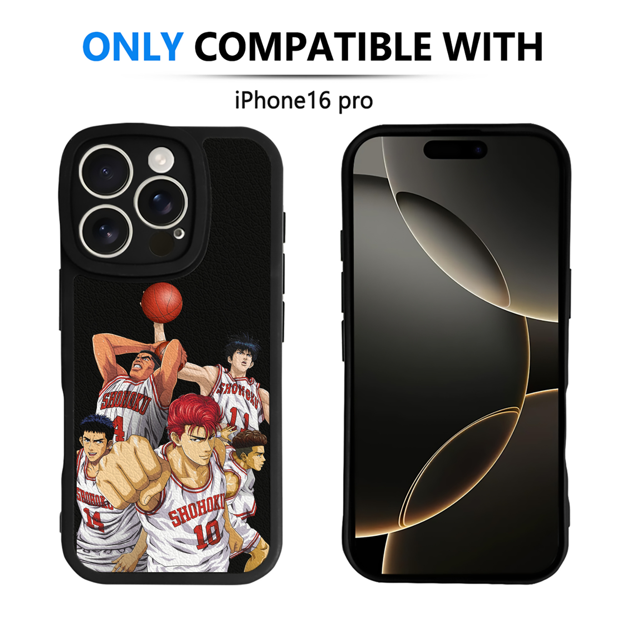 （画像用） SLAM DUNK／スラムダンク 【iPhone 16シリーズ対応】シリコンスマホケース（レザー調） 材質：シリコン